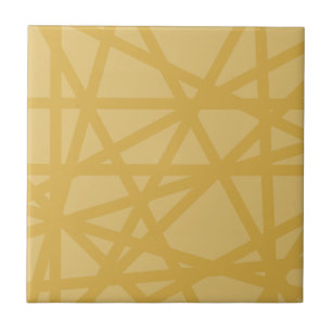 Modern Geometric Mustard Pattern Ceramic Tile