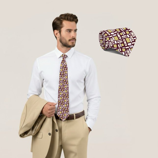 Modern geometric neck tie (Creator Uploaded)