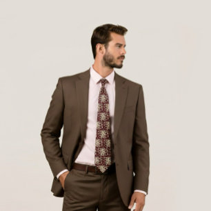 Modern geometric neck tie