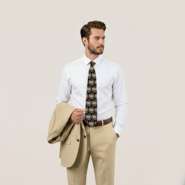 Modern geometric neck tie (Creator Uploaded)