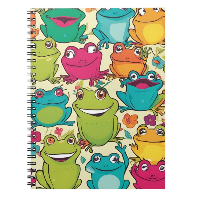 Modern Geometric Notebook – Bold and Colorful Bloc (Front)