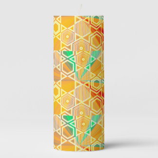Modern Geometric Pastel Vintage Kitchen Towel Pillar Candle