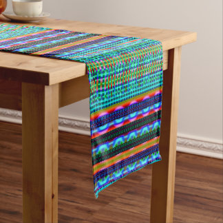 Modern Geometric Pastel Vintage Short Table Runner