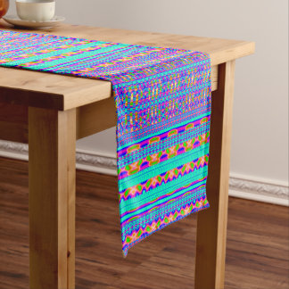 Modern Geometric Pastel Vintage Short Table Runner