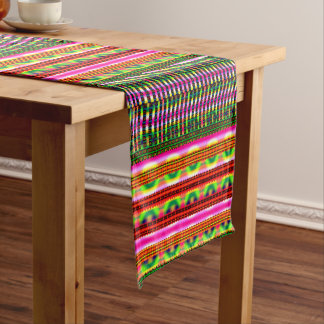 Modern Geometric Pastel Vintage Short Table Runner