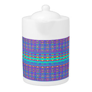 Modern Geometric Pastel Vintage Teapot
