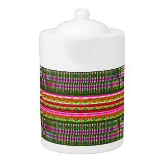 Modern Geometric Pastel Vintage Teapot