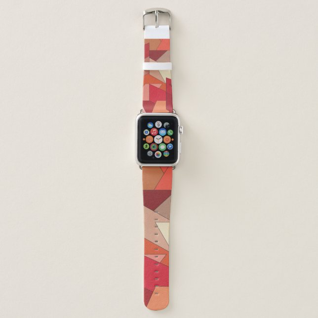 Modern Geometric Pattern  Apple Watch Band (Front)