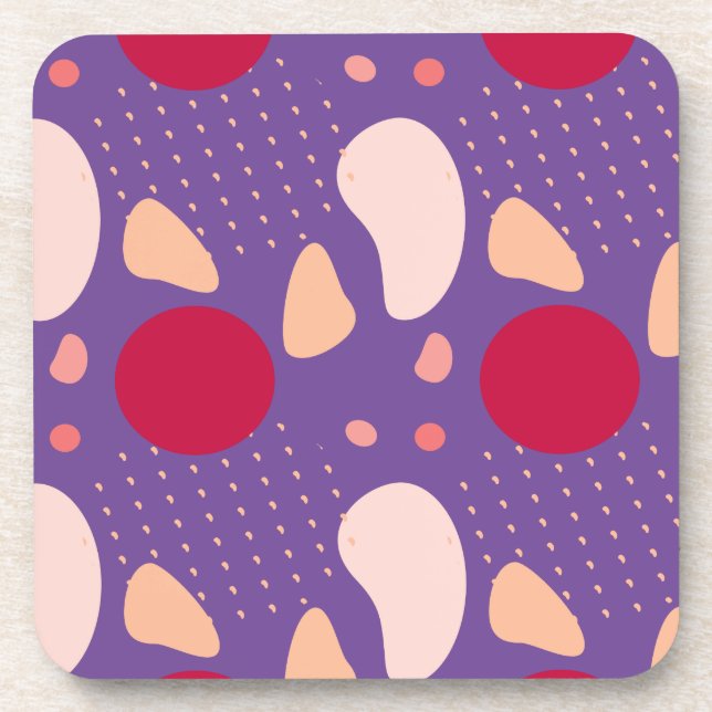 Modern Geometric Pattern Beverage Coaster (Front)