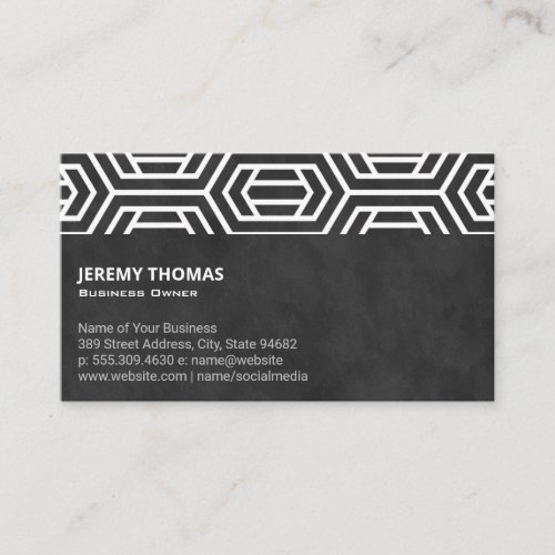 Modern Geometric Pattern Business Card