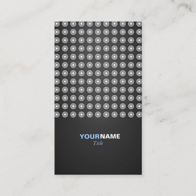 Modern Geometric Pattern Business Card (Front)