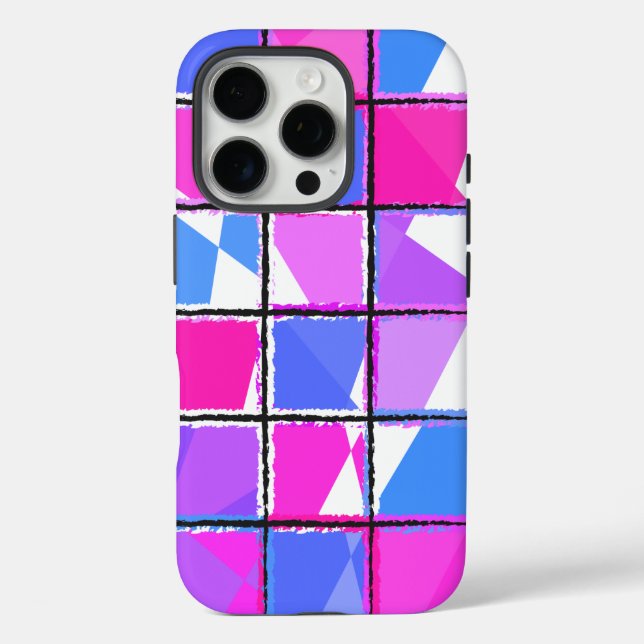 Modern Geometric Pattern Design Case-Mate iPhone Case (Back)