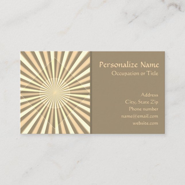 Modern Geometric Pattern Design Stylish Business Card (Front)