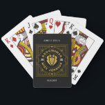 Modern Geometric Pattern Elegant Groomsmen Poker Cards<br><div class="desc">Elevate your special day with our exquisite Victorian-inspired Playing Card Groomsmen Gifts, the perfect blend of classic elegance and contemporary flair. These meticulously designed playing cards are more than just a deck; they are a customized, personalized gift that adds a touch of sophistication to weddings, bachelor parties, engagement parties, and...</div>