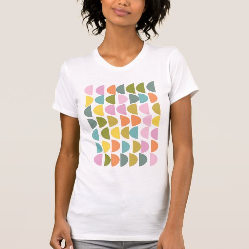 Modern Geometric Pattern in Cute Spring Colors T_Shirt