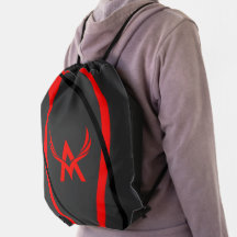 Modern Geometric Pattern in Red Gray Black