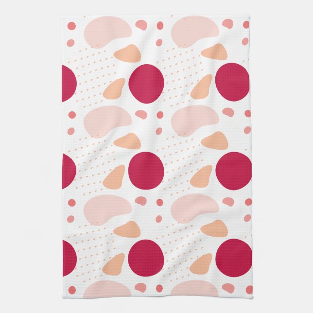 Modern Geometric Pattern Kitchen Towel (Vertical)