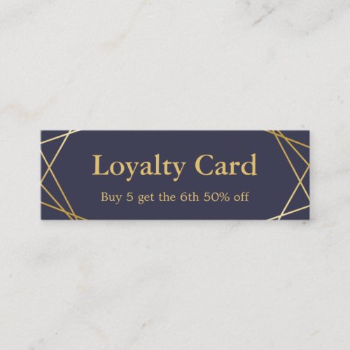 Modern Geometric Pattern Mini Loyalty Card