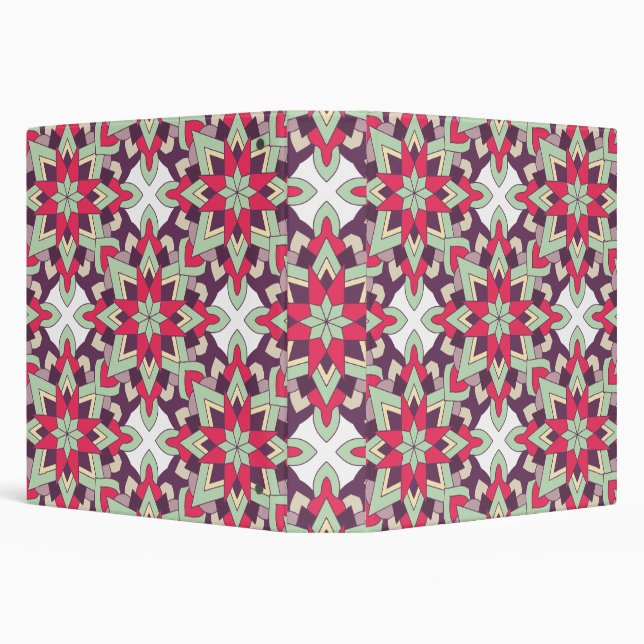 Modern Geometric Pattern – Minimal Color  3 Ring Binder (Background)