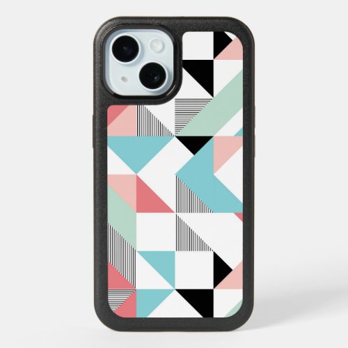 Modern Geometric Pattern iPhone 15 Case