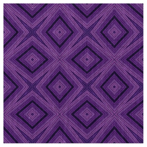 Modern geometric pattern purple and blue fabric