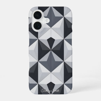 Modern Geometric Pattern - Sleek & Stylish iPhone 16 Case