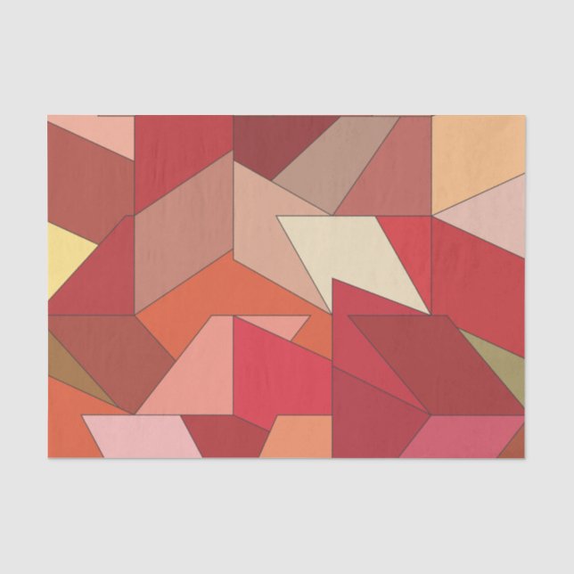 Modern Geometric Pattern  Tissue Paper (Front)