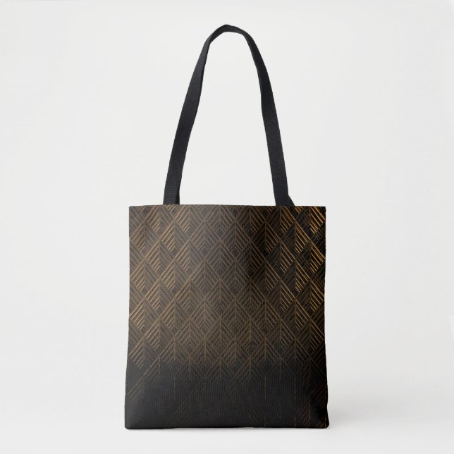 Modern geometric pattern tote bag (Front)