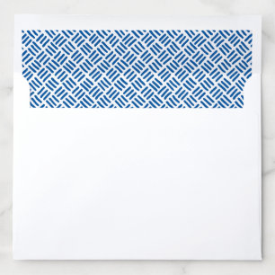 MODERN GEOMETRIC pattern trendy bold boy blue Envelope Liner