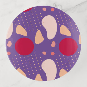 Modern Geometric Pattern Trinket Tray