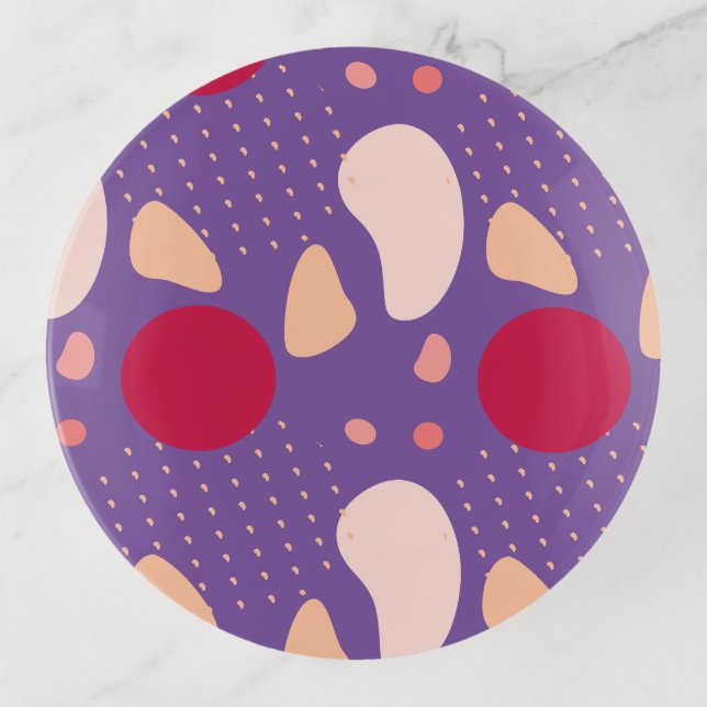 Modern Geometric Pattern Trinket Tray (Front)
