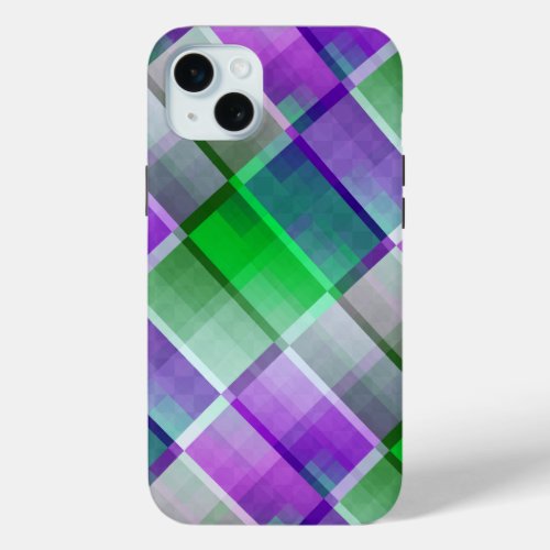 Modern Geometric Patterns iPhone 15 Plus Case