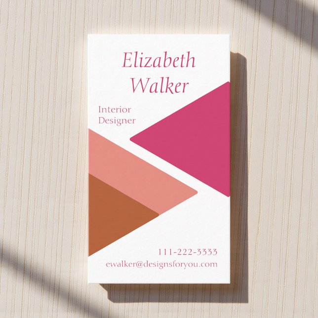 Modern Geometric Personalized  Business Card (Creator Uploaded)