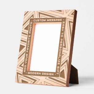 Modern Geometric Personalized Engraving Art Deco Engraved Frames
