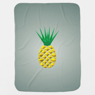 Modern Geometric Pineapple Baby Blanket