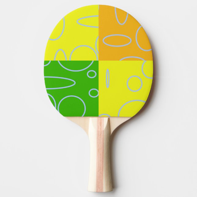 Modern Geometric Ping Pong Paddle (Front)