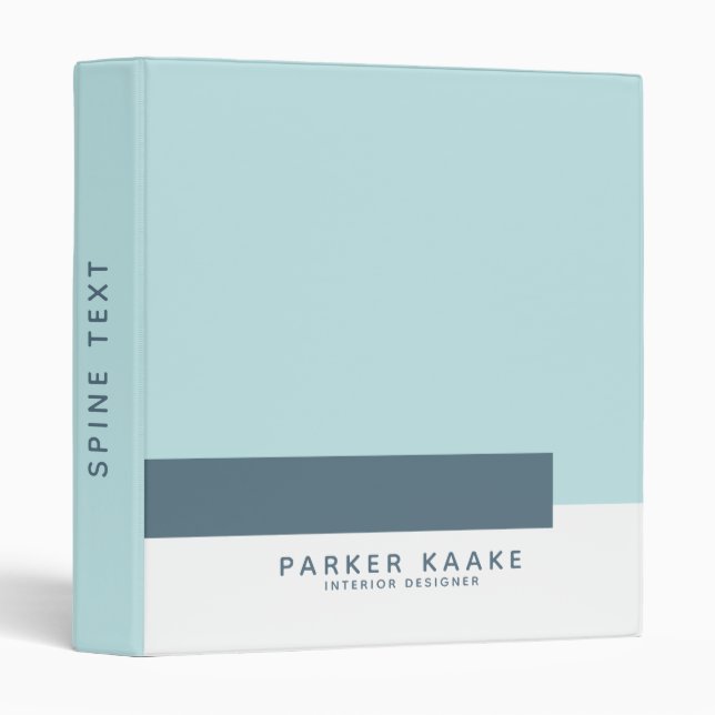 Modern Geometric Professional 3 Ring Binder (Front/Spine)