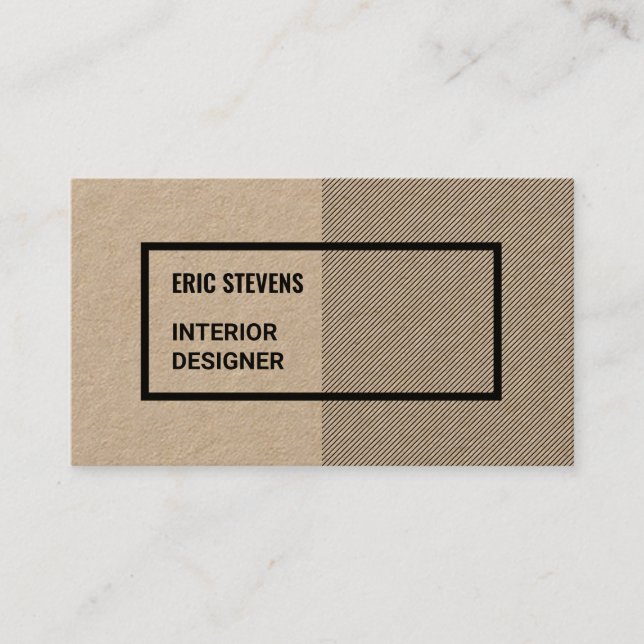 Modern geometric professional business card (Front)