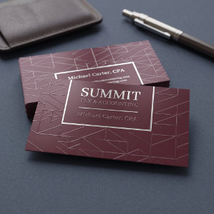 Modern Geometric Professional Design Foil Spot Gloss Business Cards