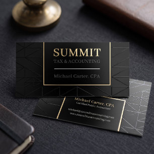 Modern Geometric Professional Design Foil Spot Gloss Business Cards