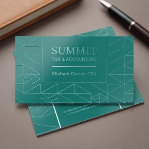 Modern Geometric Professional Design Raised Spot UV Business Card