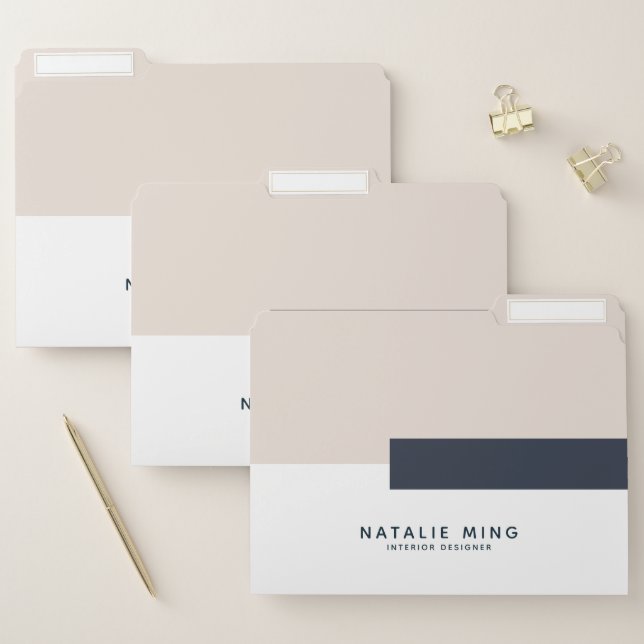 Modern Geometric Professional File Folder (Set)