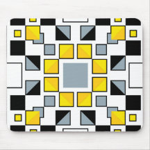 Modern Geometric Quilt Pattern Art 