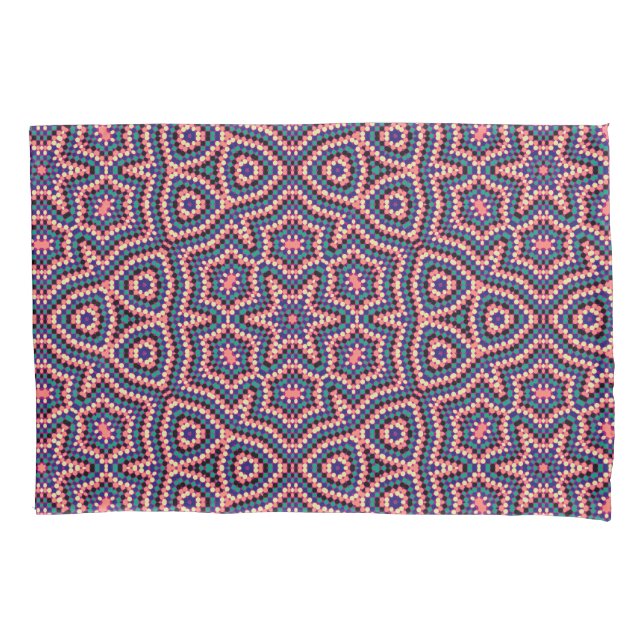 Modern Geometric Retro Dot Pattern #3 Pillow Case (Front)