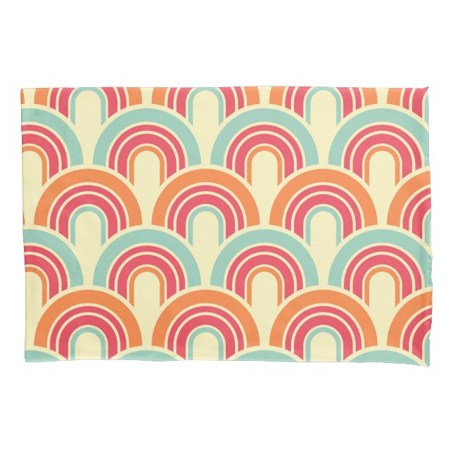 Modern Geometric Retro Fifties Pattern #2 Pillow Case (Front)