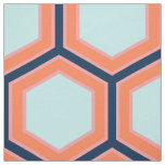 Modern Geometric Retro HoneyComb Pattern #2 Fabric