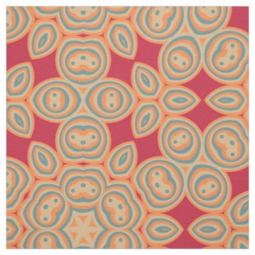 Modern Geometric Retro Pattern #11 Fabric