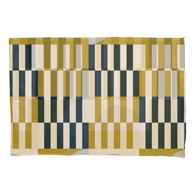 Modern geometric, retro Scandinavian pattern Pillow Case (Front)