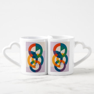 Modern Geometric Rings Coffee Mug Set