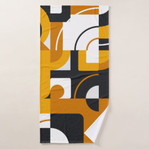 Modern geometric seamless pattern bath towel